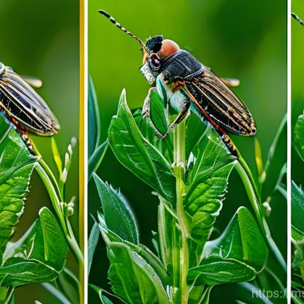 텃밭 친환경 해충 방제 실험 - Here are three detailed image prompts in English, based on the provided text, focusing on organic ga...